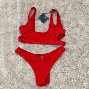 Zaful Vibrant Red Bikini Set